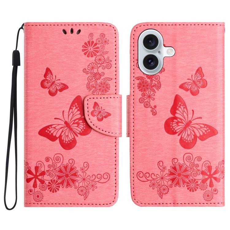 Butterfly Embossed Flip Leather Phone Case, For iPhone 17 Pro Max, For iPhone 17 Pro, For iPhone 17, For iPhone Air