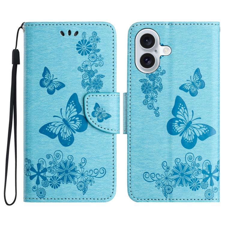 Butterfly Embossed Flip Leather Phone Case, For iPhone 17 Pro Max, For iPhone 17 Pro, For iPhone 17, For iPhone Air