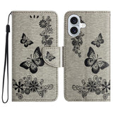 Butterfly Embossed Flip Leather Phone Case, For iPhone 17 Pro Max, For iPhone 17 Pro, For iPhone 17, For iPhone Air