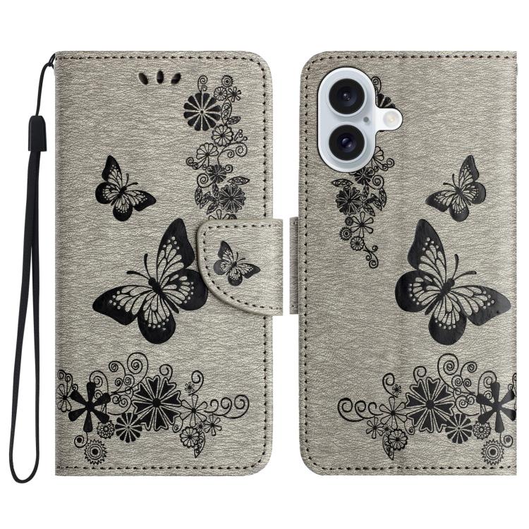 Butterfly Embossed Flip Leather Phone Case, For iPhone 17 Pro Max, For iPhone 17 Pro, For iPhone 17, For iPhone Air