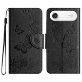 Butterfly Embossed Flip Leather Phone Case, For iPhone 17 Pro Max, For iPhone 17 Pro, For iPhone 17, For iPhone Air