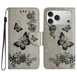 Butterfly Embossed Flip Leather Phone Case, For iPhone 17 Pro Max, For iPhone 17 Pro, For iPhone 17, For iPhone Air