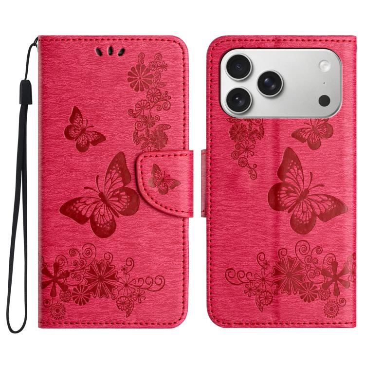 Butterfly Embossed Flip Leather Phone Case, For iPhone 17 Pro Max, For iPhone 17 Pro, For iPhone 17, For iPhone Air