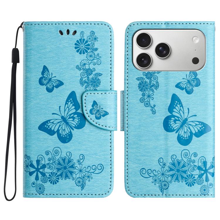 Butterfly Embossed Flip Leather Phone Case, For iPhone 17 Pro Max, For iPhone 17 Pro, For iPhone 17, For iPhone Air