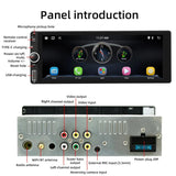 F6021 6.86 inch IPS Screen Car 1Din MP5 Player Support CarPlay & Android Auto, F6021