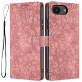 Cherry Blossoms Embossed Leather Phone Case, For iPhone 18 Pro, For iPhone 18 Pro Max, For iPhone 17e / 16e, For iPhone 17 Pro Max, For iPhone 17 Pro, For iPhone 17