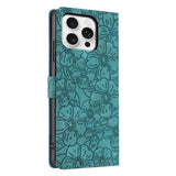 Cherry Blossoms Embossed Leather Phone Case, For iPhone 15 Pro, For iPhone 15 Plus, For iPhone 15, For iPhone 14 Plus, For iPhone 14, For iPhone 14 Pro