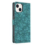 Cherry Blossoms Embossed Leather Phone Case, For iPhone 15, For iPhone 14 Plus, For iPhone 14, For iPhone 14 Pro, For iPhone 14 Pro Max, For iPhone 13 Pro Max