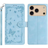 Secret Garden Butterfly Pattern Leather Phone Case, For iPhone 16e / 17e, For iPhone 17 Pro Max, For iPhone 17 Pro, For iPhone 17, For iPhone Air, For iPhone 16 Pro Max