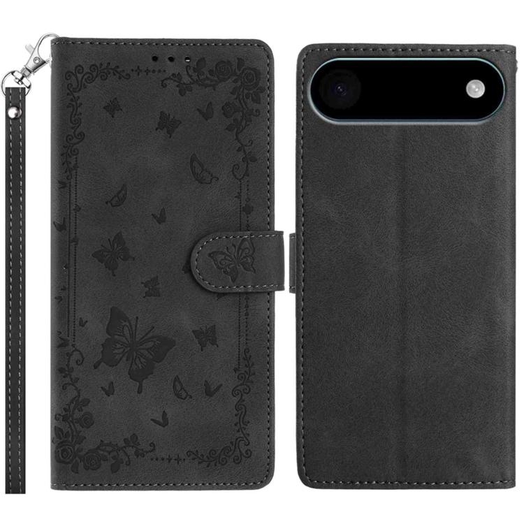 Secret Garden Butterfly Pattern Leather Phone Case, For iPhone 16e / 17e, For iPhone 17 Pro Max, For iPhone 17 Pro, For iPhone 17, For iPhone Air, For iPhone 16 Pro Max