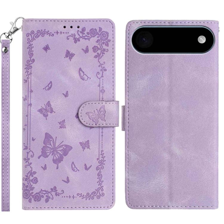 Secret Garden Butterfly Pattern Leather Phone Case, For iPhone 16e / 17e, For iPhone 17 Pro Max, For iPhone 17 Pro, For iPhone 17, For iPhone Air, For iPhone 16 Pro Max