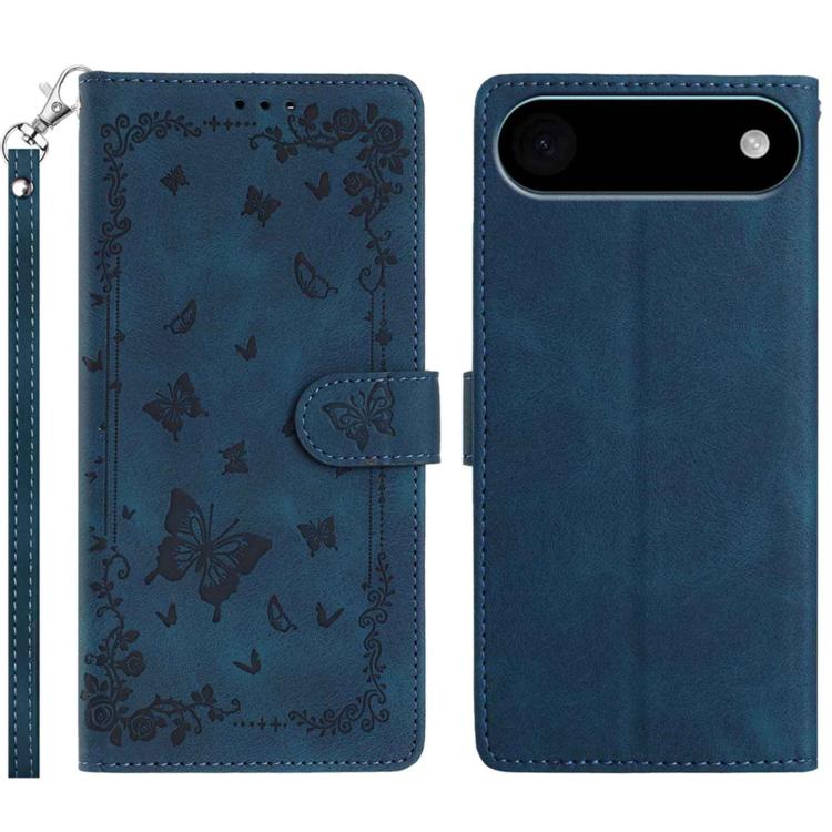 Secret Garden Butterfly Pattern Leather Phone Case, For iPhone 16e / 17e, For iPhone 17 Pro Max, For iPhone 17 Pro, For iPhone 17, For iPhone Air, For iPhone 16 Pro Max