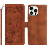 Secret Garden Butterfly Pattern Leather Phone Case, For iPhone 16 Pro, For iPhone 16 Plus, For iPhone 6 Plus / 7 Plus / 8 Plus, For iPhone 16, For iPhone 15 Pro Max, For iPhone 15 Pro