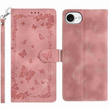 Secret Garden Butterfly Pattern Leather Phone Case, For iPhone 16e / 17e, For iPhone 17 Pro Max, For iPhone 17 Pro, For iPhone 17, For iPhone Air, For iPhone 16 Pro Max