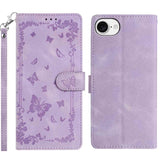 Secret Garden Butterfly Pattern Leather Phone Case, For iPhone 16e / 17e, For iPhone 17 Pro Max, For iPhone 17 Pro, For iPhone 17, For iPhone Air, For iPhone 16 Pro Max
