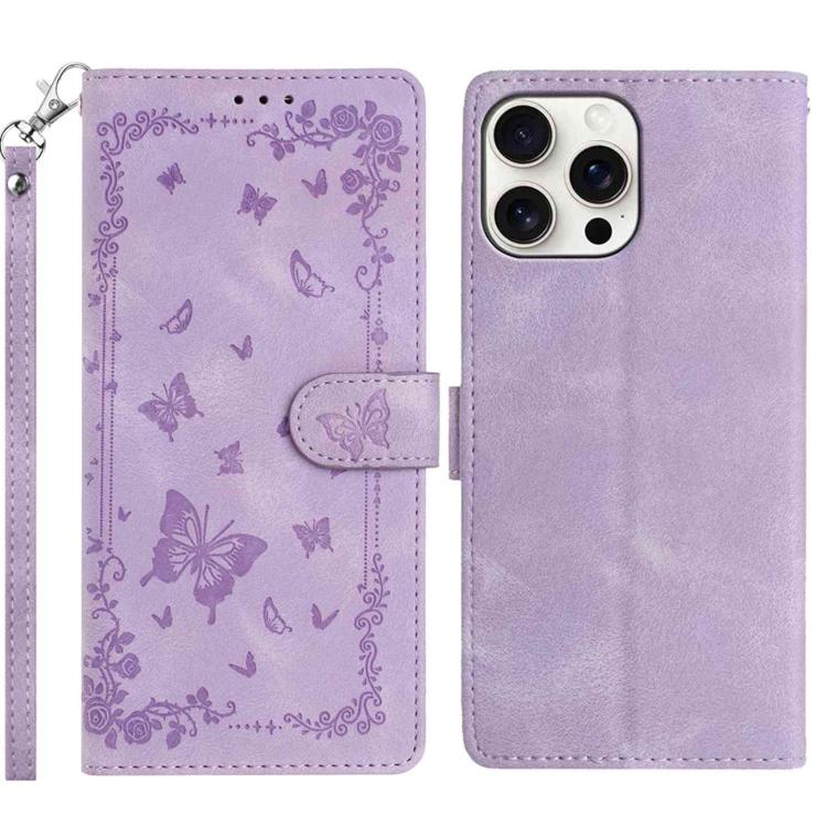 Secret Garden Butterfly Pattern Leather Phone Case, For iPhone 16 Pro, For iPhone 16 Plus, For iPhone 6 Plus / 7 Plus / 8 Plus, For iPhone 16, For iPhone 15 Pro Max, For iPhone 15 Pro