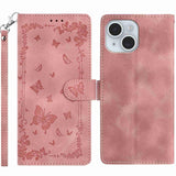 Secret Garden Butterfly Pattern Leather Phone Case, For iPhone 15 Plus, For iPhone 15, For iPhone 14 Plus, For iPhone 14, For iPhone 14 Pro, For iPhone 14 Pro Max