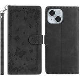 Secret Garden Butterfly Pattern Leather Phone Case, For iPhone 15 Plus, For iPhone 15, For iPhone 14 Plus, For iPhone 14, For iPhone 14 Pro, For iPhone 14 Pro Max
