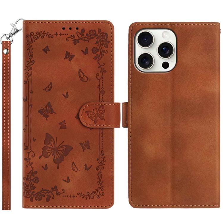 Secret Garden Butterfly Pattern Leather Phone Case, For iPhone 15 Plus, For iPhone 15, For iPhone 14 Plus, For iPhone 14, For iPhone 14 Pro, For iPhone 14 Pro Max