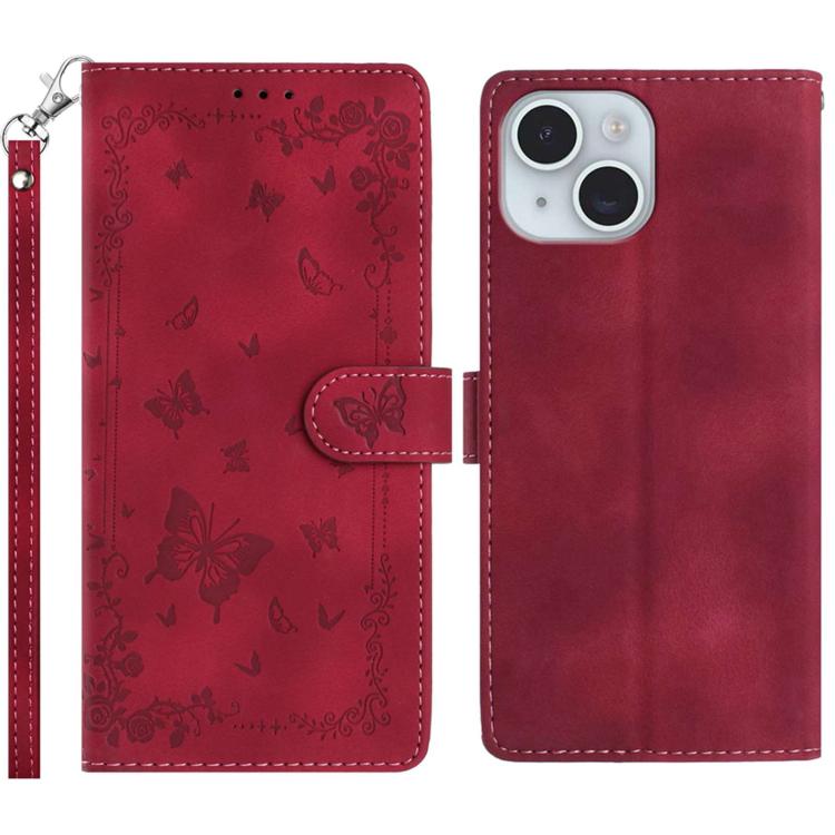 Secret Garden Butterfly Pattern Leather Phone Case, For iPhone 15 Plus, For iPhone 15, For iPhone 14 Plus, For iPhone 14, For iPhone 14 Pro, For iPhone 14 Pro Max