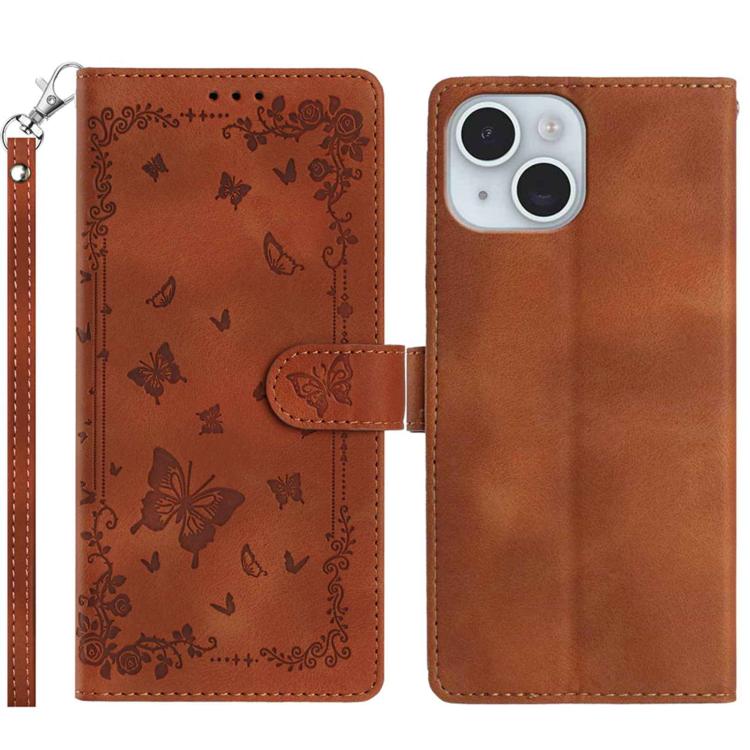 Secret Garden Butterfly Pattern Leather Phone Case, For iPhone 15 Plus, For iPhone 15, For iPhone 14 Plus, For iPhone 14, For iPhone 14 Pro, For iPhone 14 Pro Max