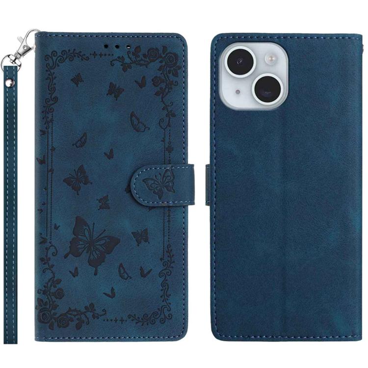 Secret Garden Butterfly Pattern Leather Phone Case, For iPhone 15 Plus, For iPhone 15, For iPhone 14 Plus, For iPhone 14, For iPhone 14 Pro, For iPhone 14 Pro Max
