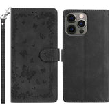 Secret Garden Butterfly Pattern Leather Phone Case, For iPhone 13 Pro Max, For iPhone 13 Pro, For iPhone 13, For iPhone 12 Pro Max, For iPhone 12 Pro, For iPhone 11 Pro Max