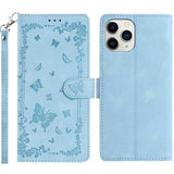 Secret Garden Butterfly Pattern Leather Phone Case, For iPhone 11, For iPhone 11 Pro, For iPhone XS, For iPhone XR, For iPhone XS Max, For iPhone 6 / 7 / 8 / SE