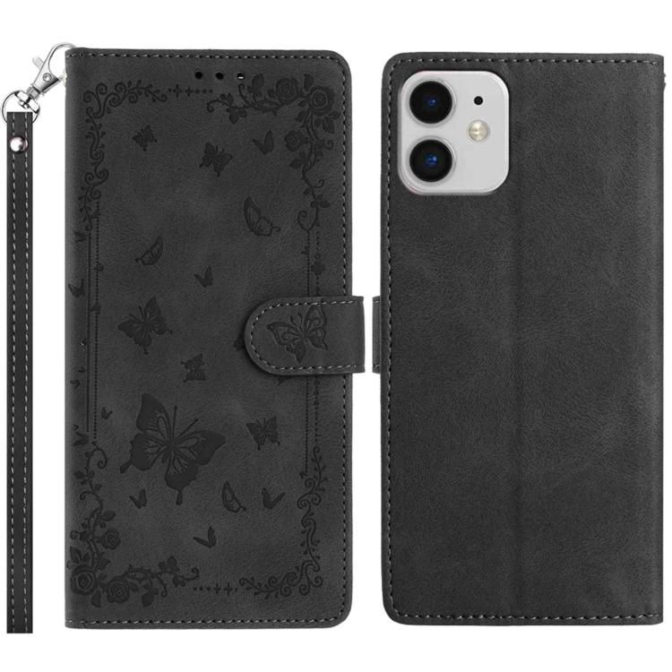 Secret Garden Butterfly Pattern Leather Phone Case, For iPhone 11, For iPhone 11 Pro, For iPhone XS, For iPhone XR, For iPhone XS Max, For iPhone 6 / 7 / 8 / SE