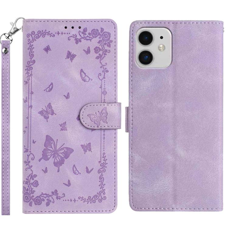 Secret Garden Butterfly Pattern Leather Phone Case, For iPhone 11, For iPhone 11 Pro, For iPhone XS, For iPhone XR, For iPhone XS Max, For iPhone 6 / 7 / 8 / SE