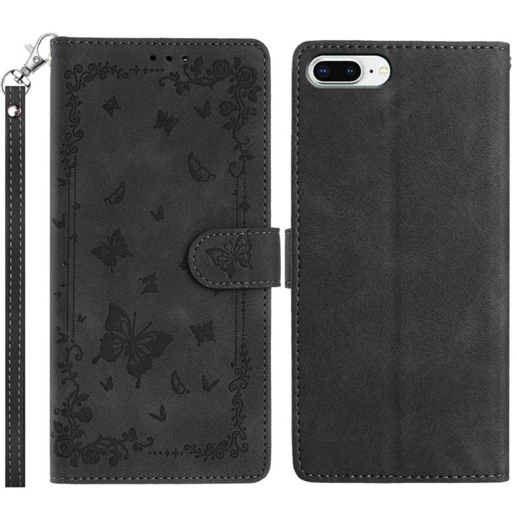 Secret Garden Butterfly Pattern Leather Phone Case, For iPhone 16 Pro, For iPhone 16 Plus, For iPhone 6 Plus / 7 Plus / 8 Plus, For iPhone 16, For iPhone 15 Pro Max, For iPhone 15 Pro