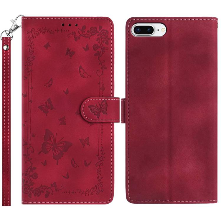 Secret Garden Butterfly Pattern Leather Phone Case, For iPhone 16 Pro, For iPhone 16 Plus, For iPhone 6 Plus / 7 Plus / 8 Plus, For iPhone 16, For iPhone 15 Pro Max, For iPhone 15 Pro