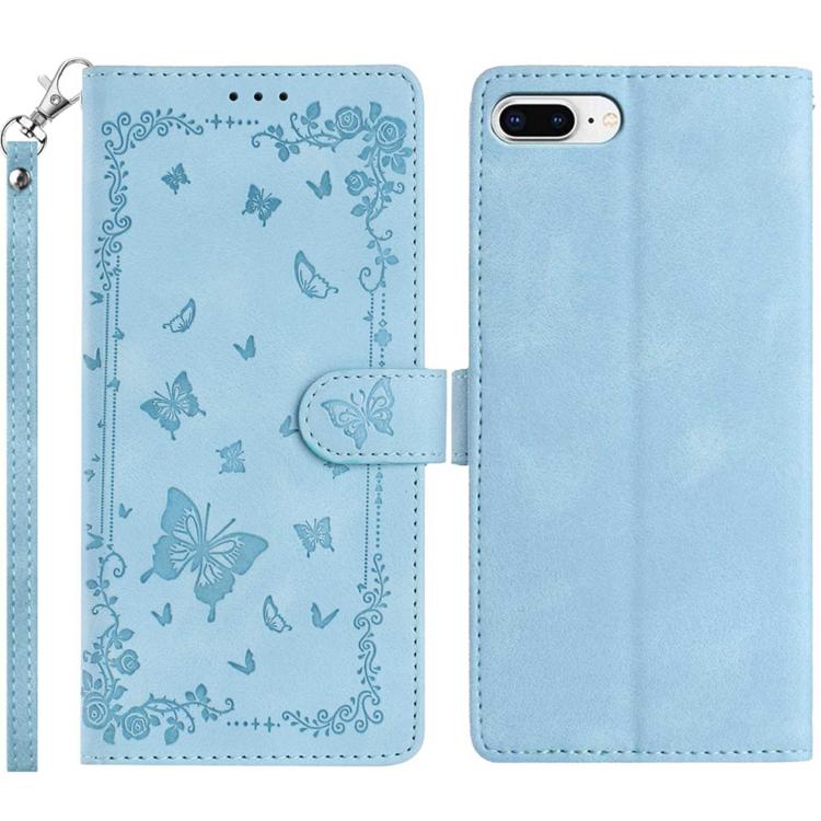 Secret Garden Butterfly Pattern Leather Phone Case, For iPhone 16 Pro, For iPhone 16 Plus, For iPhone 6 Plus / 7 Plus / 8 Plus, For iPhone 16, For iPhone 15 Pro Max, For iPhone 15 Pro