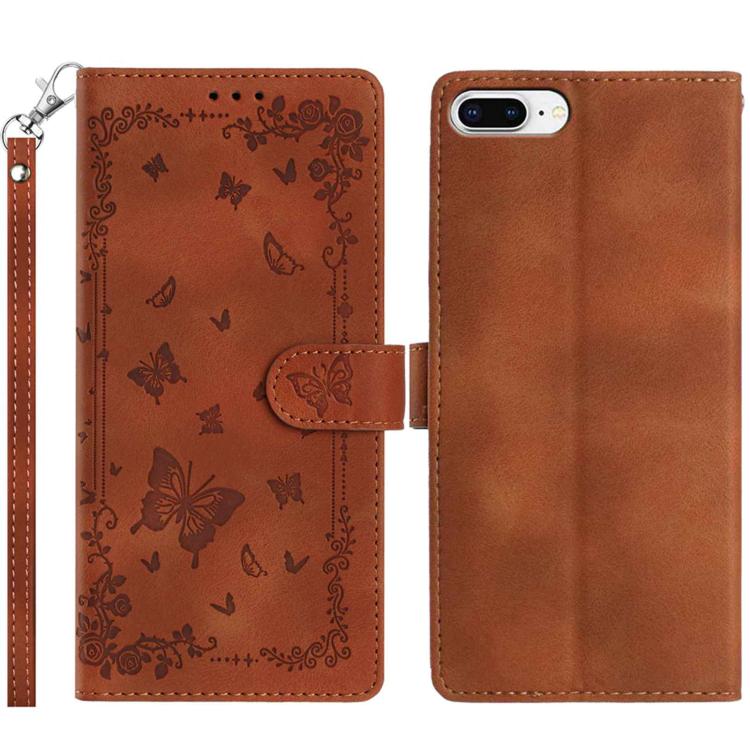 Secret Garden Butterfly Pattern Leather Phone Case, For iPhone 16 Pro, For iPhone 16 Plus, For iPhone 6 Plus / 7 Plus / 8 Plus, For iPhone 16, For iPhone 15 Pro Max, For iPhone 15 Pro
