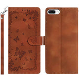 Secret Garden Butterfly Pattern Leather Phone Case, For iPhone 16 Pro, For iPhone 16 Plus, For iPhone 6 Plus / 7 Plus / 8 Plus, For iPhone 16, For iPhone 15 Pro Max, For iPhone 15 Pro