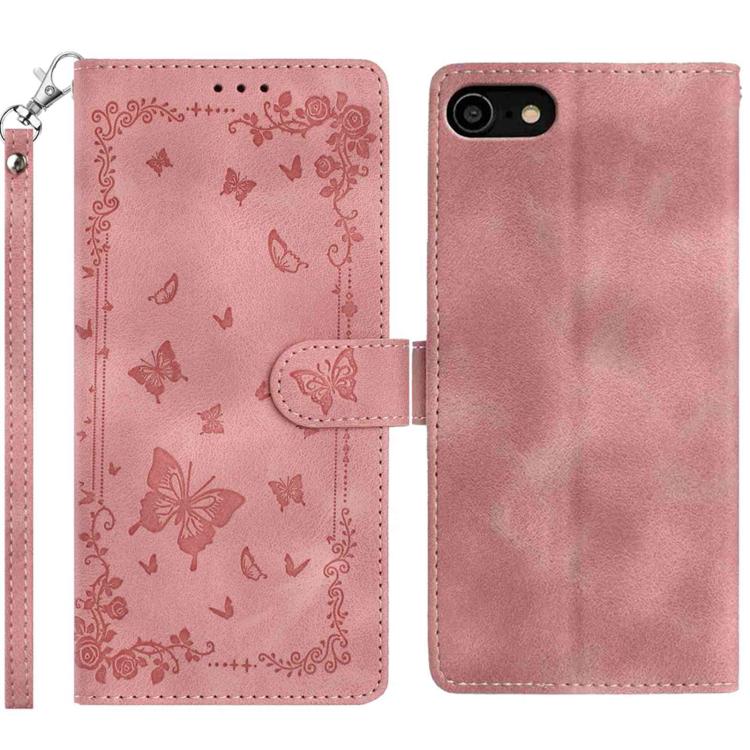 Secret Garden Butterfly Pattern Leather Phone Case, For iPhone 11, For iPhone 11 Pro, For iPhone XS, For iPhone XR, For iPhone XS Max, For iPhone 6 / 7 / 8 / SE