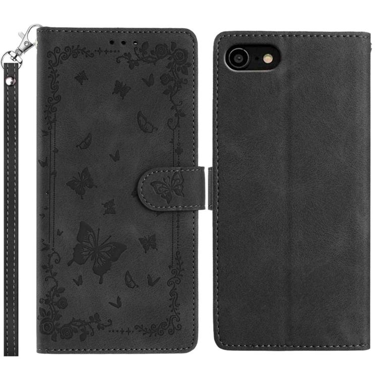 Secret Garden Butterfly Pattern Leather Phone Case, For iPhone 11, For iPhone 11 Pro, For iPhone XS, For iPhone XR, For iPhone XS Max, For iPhone 6 / 7 / 8 / SE