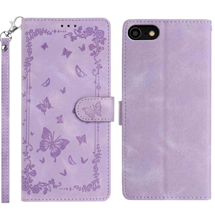 Secret Garden Butterfly Pattern Leather Phone Case, For iPhone 11, For iPhone 11 Pro, For iPhone XS, For iPhone XR, For iPhone XS Max, For iPhone 6 / 7 / 8 / SE