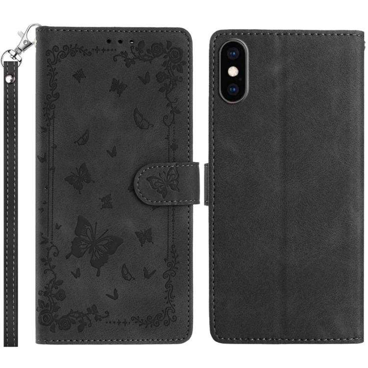 Secret Garden Butterfly Pattern Leather Phone Case, For iPhone 11, For iPhone 11 Pro, For iPhone XS, For iPhone XR, For iPhone XS Max, For iPhone 6 / 7 / 8 / SE