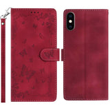 Secret Garden Butterfly Pattern Leather Phone Case, For iPhone 11, For iPhone 11 Pro, For iPhone XS, For iPhone XR, For iPhone XS Max, For iPhone 6 / 7 / 8 / SE