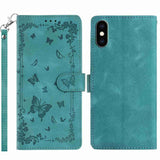Secret Garden Butterfly Pattern Leather Phone Case, For iPhone 11, For iPhone 11 Pro, For iPhone XS, For iPhone XR, For iPhone XS Max, For iPhone 6 / 7 / 8 / SE