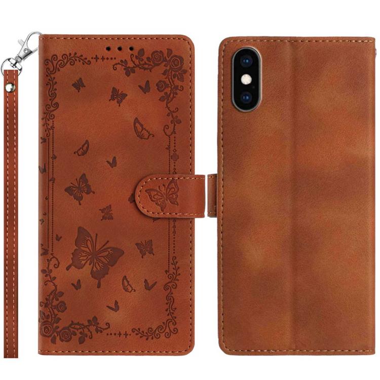 Secret Garden Butterfly Pattern Leather Phone Case, For iPhone 11, For iPhone 11 Pro, For iPhone XS, For iPhone XR, For iPhone XS Max, For iPhone 6 / 7 / 8 / SE