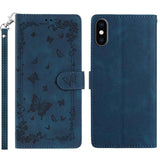 Secret Garden Butterfly Pattern Leather Phone Case, For iPhone 11, For iPhone 11 Pro, For iPhone XS, For iPhone XR, For iPhone XS Max, For iPhone 6 / 7 / 8 / SE
