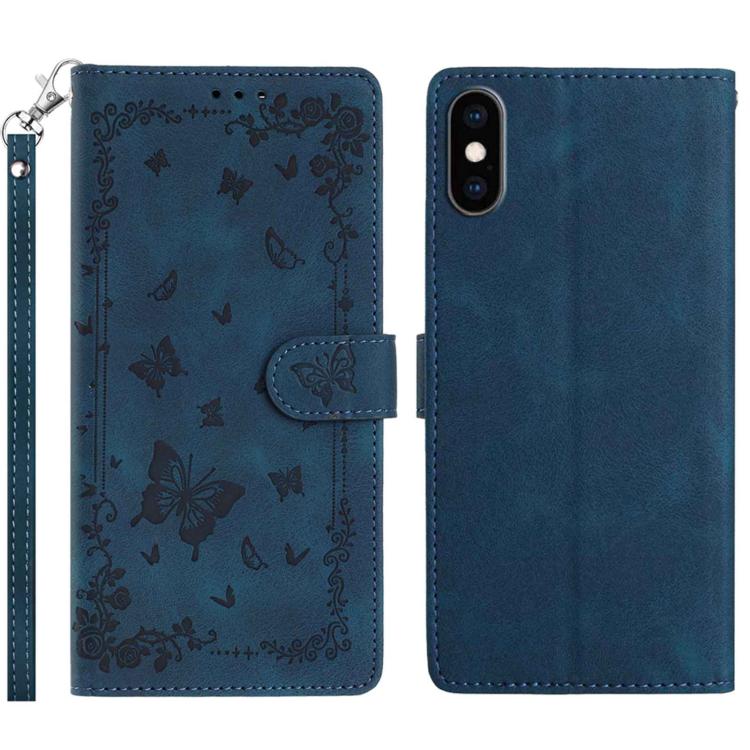 Secret Garden Butterfly Pattern Leather Phone Case, For iPhone 11, For iPhone 11 Pro, For iPhone XS, For iPhone XR, For iPhone XS Max, For iPhone 6 / 7 / 8 / SE