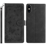 Secret Garden Butterfly Pattern Leather Phone Case, For iPhone 11, For iPhone 11 Pro, For iPhone XS, For iPhone XR, For iPhone XS Max, For iPhone 6 / 7 / 8 / SE
