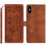 Secret Garden Butterfly Pattern Leather Phone Case, For iPhone 11, For iPhone 11 Pro, For iPhone XS, For iPhone XR, For iPhone XS Max, For iPhone 6 / 7 / 8 / SE