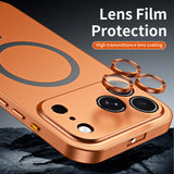 Spring Buckle MagSafe Magnetic Metal Phone Case, For iPhone 17 Pro Max, For iPhone 17 Pro, For iPhone 17, For iPhone Air