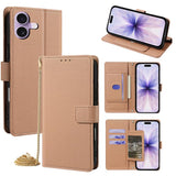 Crossbody Chain Triangle Leather Phone Case, For iPhone 17 Pro Max, For iPhone 17 Pro, For iPhone 17, For iPhone Air