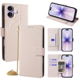 Crossbody Chain Triangle Leather Phone Case, For iPhone 17 Pro Max, For iPhone 17 Pro, For iPhone 17, For iPhone Air