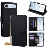 Crossbody Chain Triangle Leather Phone Case, For iPhone 17 Pro Max, For iPhone 17 Pro, For iPhone 17, For iPhone Air